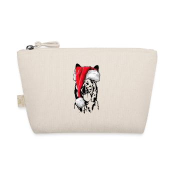 Santa Malinois Christmas St. Nicholas Dogs Wilsigns - Organic Pouch - nature - Front