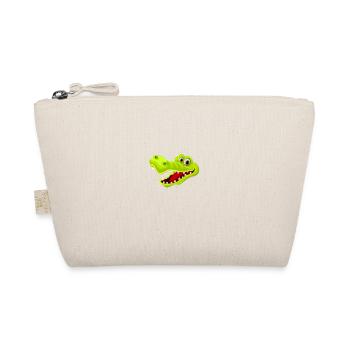 Crocodile Head Animal Monster Teeth Child - Organic Pouch - nature - Front