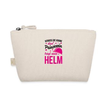 Krone prinzessin helm Geschenk Gerüstbauer Beruf - Bio-Täschchen - Natur - Vorne