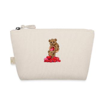 Coeurs d'ours mignons débordant - Trousse biologique - nature - Devant