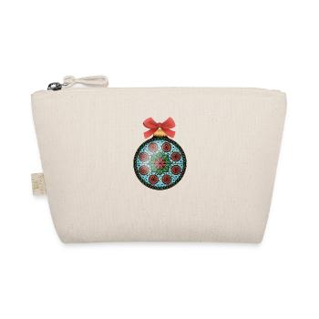 Christmas bauble Mandala - Organic Pouch - nature - Front