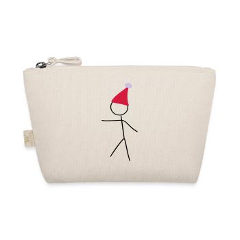 STROKESMAN Christmas Santa Claus - Organic Pouch - nature - Front