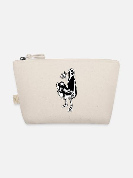 Monster illustration character PUK - Organic Pouch - nature - Front