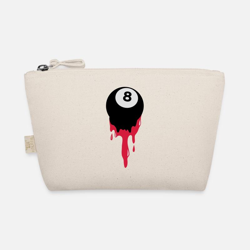 bleeding eight 8 ball from snooker or pool Organic Pouch