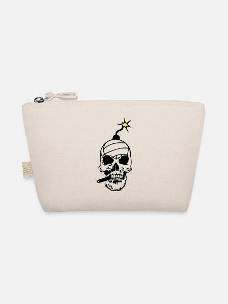 tete de mort volleyball bombe skull crane - Trousse biologique - nature - Devant