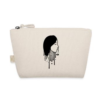 drop of graffiti spray paint stamp face head - Organic Pouch - nature - Front