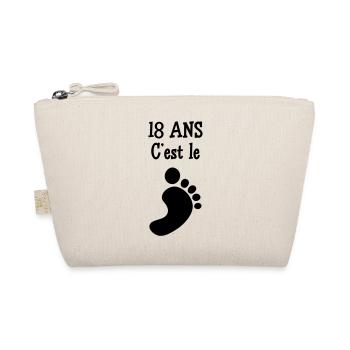 18 ans c'est le pied ! - Trousse biologique - nature - Devant