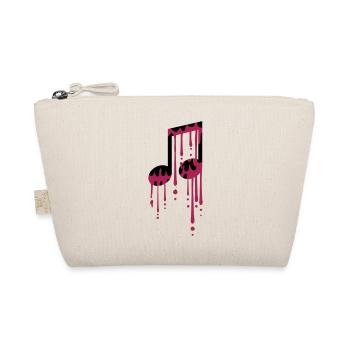 rose gouttes graffiti humide signe fête musique - Trousse biologique - nature - Devant
