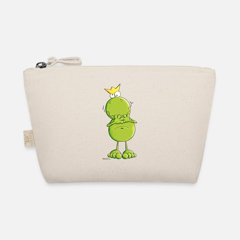 Frosch mit Krone - Bio-Täschchen - Natur