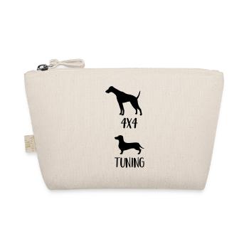 4x4 Dachshund - Organic Pouch - nature - Front