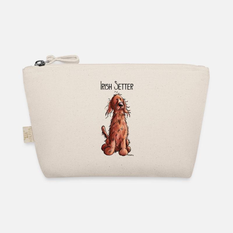 Fröhlicher Irish Setter Bio-Täschchen