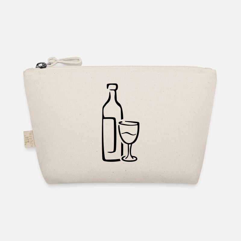 wine glas bottle Bio-Täschchen