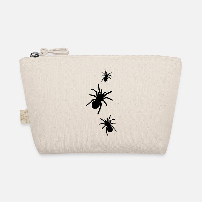 spider silhouette Organic Pouch