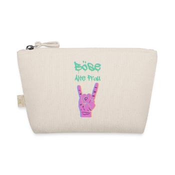 böse alte frau Spruch Geschenk - Bio-Täschchen - Natur - Vorne