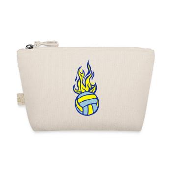Volleyball Wasserball Flamme - Bio-Täschchen - Natur - Vorne