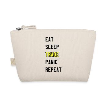 Eat Sleep Trade Panic Repeat - Organic Pouch - nature - Front