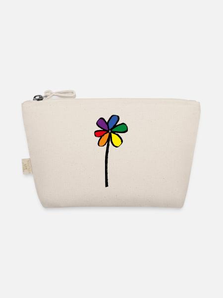 Pride Flower - Blume LGBT - Bio-Täschchen - Natur