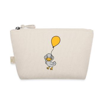 Balloon little cute duckling - Organic Pouch - nature - Front