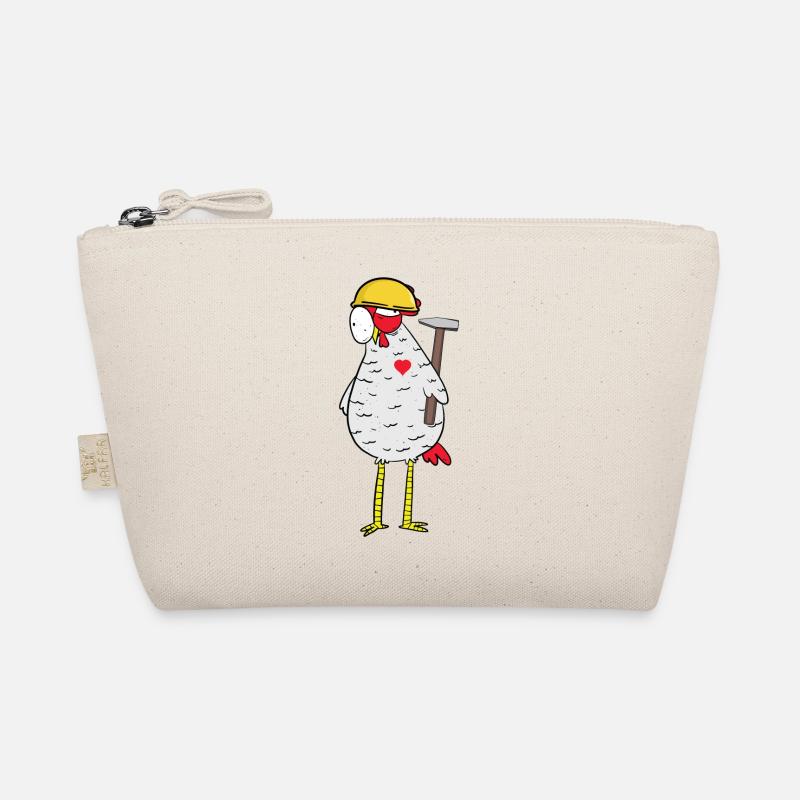 Craftsman Chicken Hammer Heart Construction Site Professions Job Organic Pouch