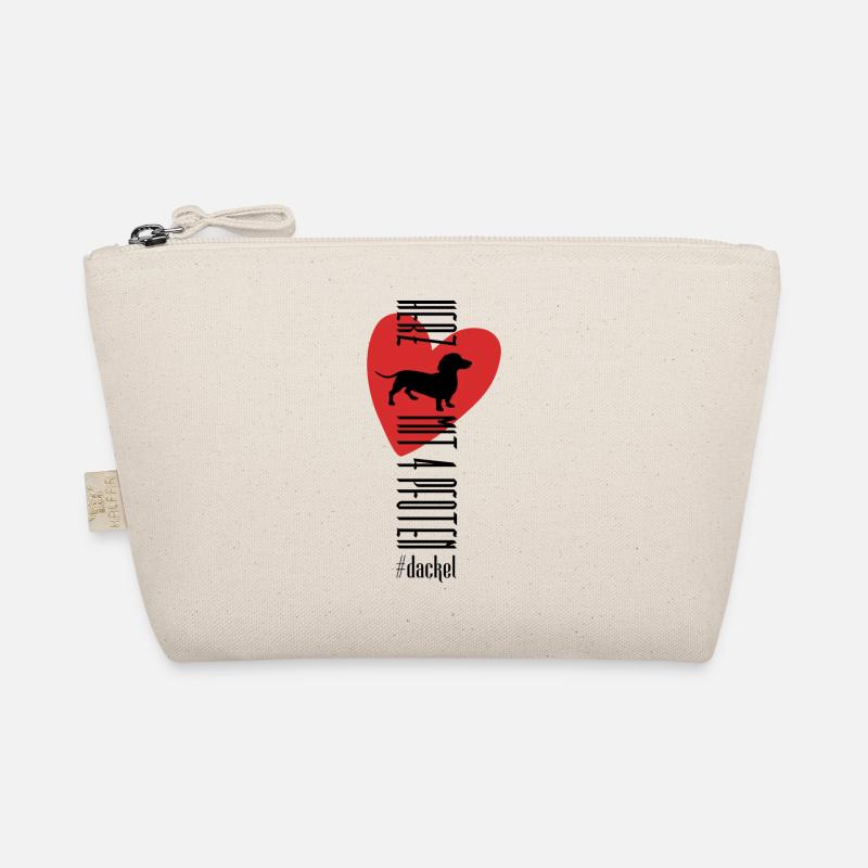 Herz mit vier Pfoten - Dackel Bio-Täschchen