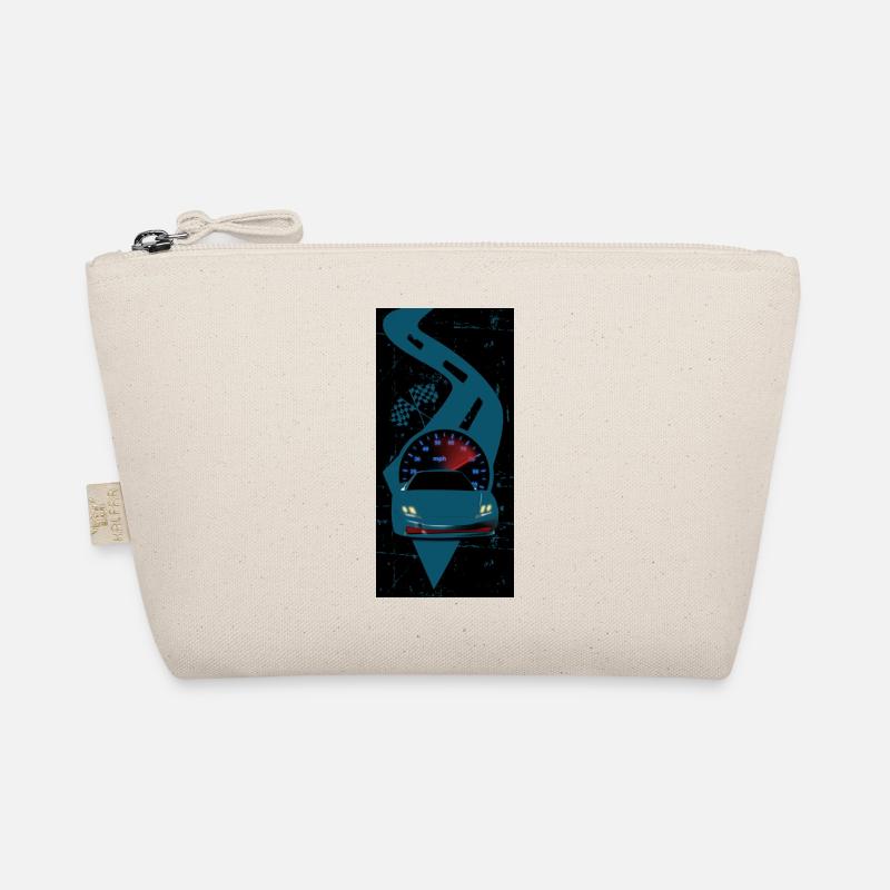 Racing car with speedometer Organic Pouch