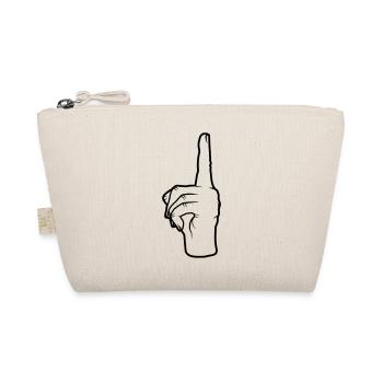 Hand gesture upwards - Organic Pouch - nature - Front