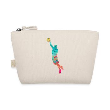 Basketballspieler - PopArt - Bio-Täschchen - Natur - Vorne