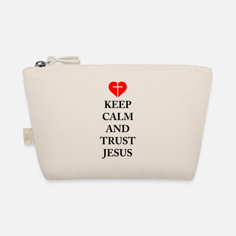 Keep Calm and trust Jesus Organic Pouch