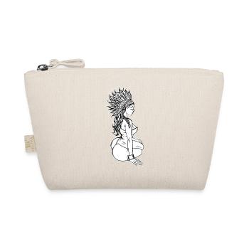 Indian woman // Flowers - Organic Pouch - nature - Front