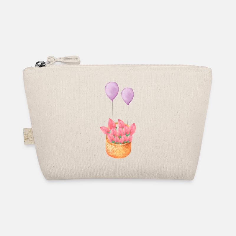 Flower basket - Organic Pouch - nature