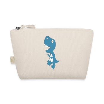 Dino Cute Blue - Organic Pouch - nature - Front
