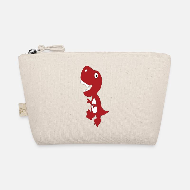 Dino Cute Red Organic Pouch