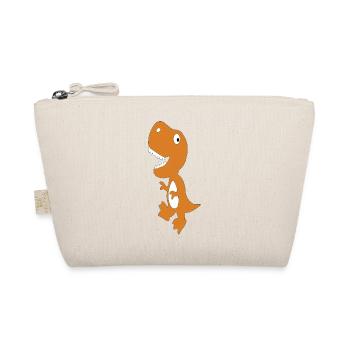 Dino Cute Orange - Organic Pouch - nature - Front