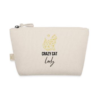 Crazy Cat Lady Katzenliebe Cat Katze - Bio-Täschchen - Natur - Vorne