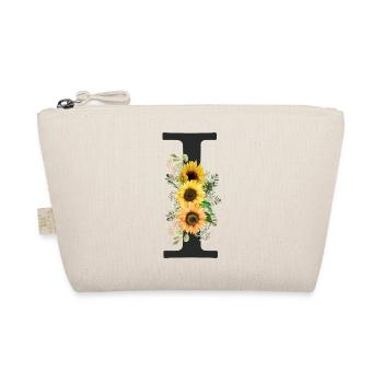 I Monogram Sunflowers - Organic Pouch - nature - Front