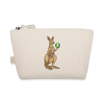 Kangaroo Handball Player Handball - Organic Pouch - nature - Front