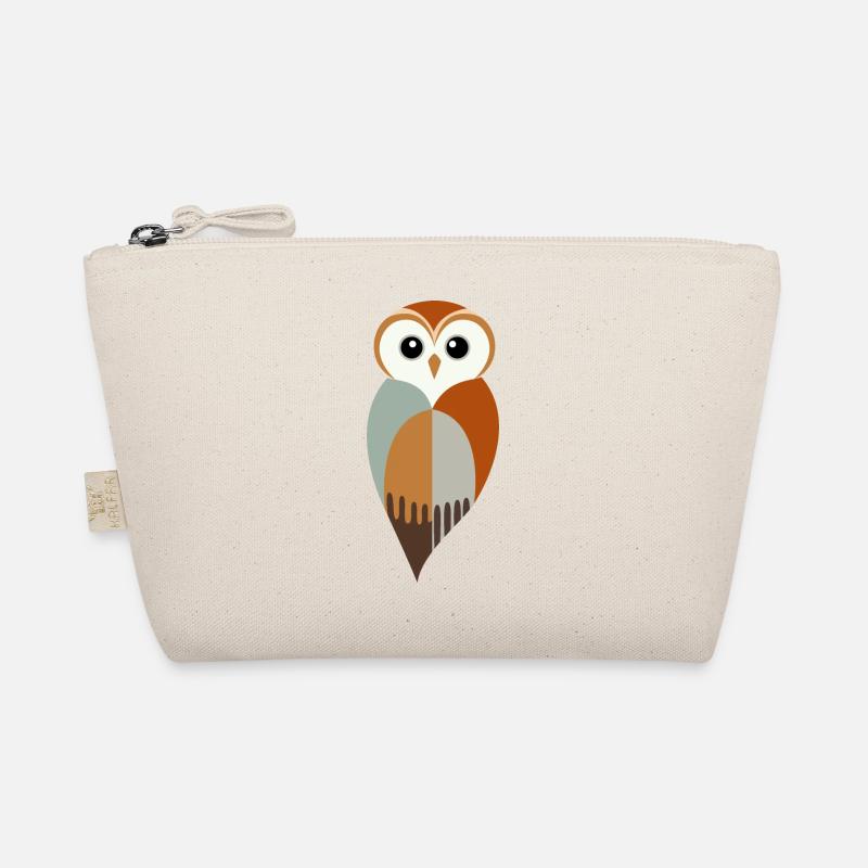 Stylized Owl Organic Pouch
