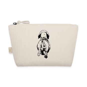 Chien teckel dessin de derrière chien - Trousse biologique - nature - Devant