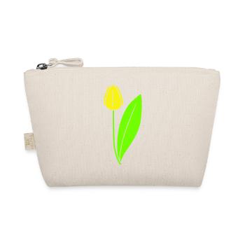 Yellow Tulip Beautiful Flowers Pretty Spring Summer - Organic Pouch - nature - Front