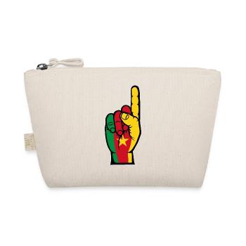 Kamerun Flagge Nummer 1 - Bio-Täschchen - Natur - Vorne