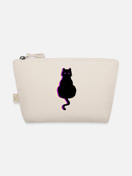 Glow Cat Pink - Organic Pouch - nature - Front
