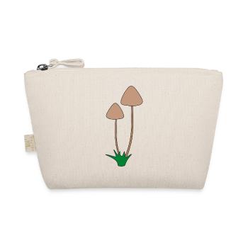 Minimalistische Pilzbotanische Illustration - Bio-Täschchen - Natur - Vorne
