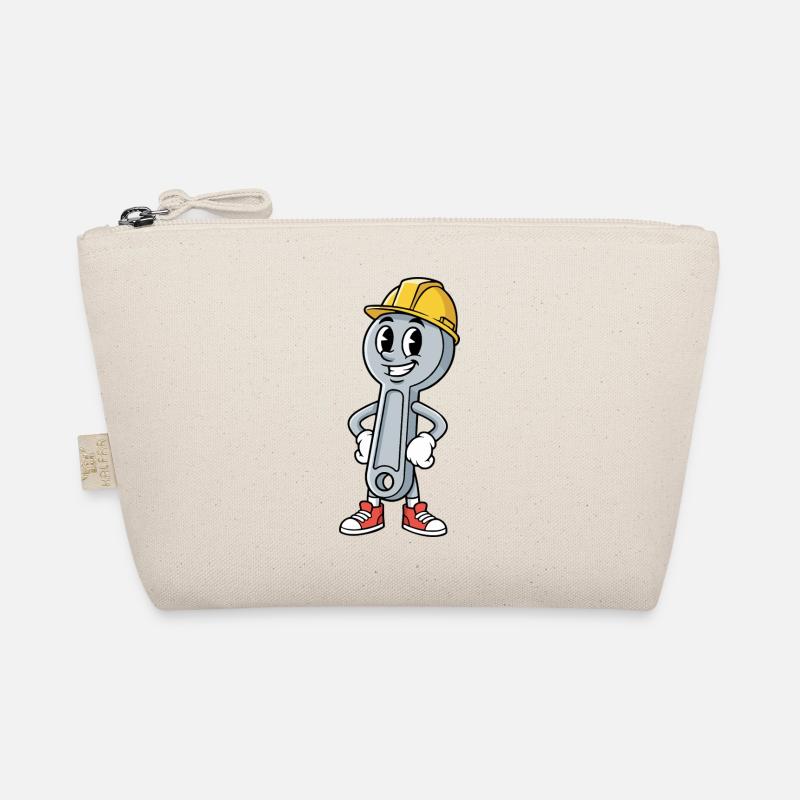 Techniker Cartoon Schraubenschlüssel Humor Mechaniker - Bio-Täschchen - Natur