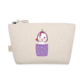 Licorne dans la poche de poitrine - Trousse biologique - nature - Devant