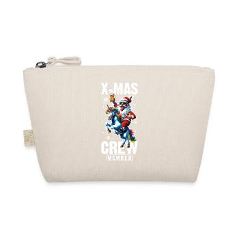 Christmas Crew Santa Claus Unicorn - Organic Pouch - nature - Front