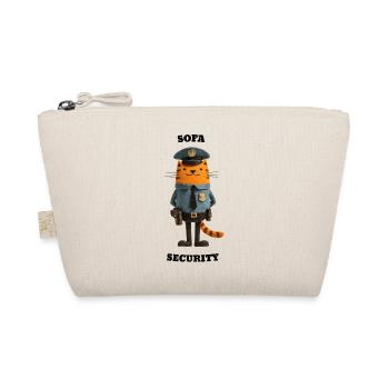 Sofa Security - Funny Cats Illustration - Organic Pouch - nature - Front