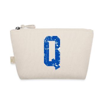 Letter q sport retro - Bio-Täschchen - Natur - Vorne