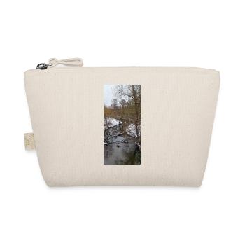 Winterfluss im Nebel - Bio-Täschchen - Natur - Vorne