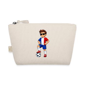 Soccer Boy France Fan French Flag - Organic Pouch - nature - Front