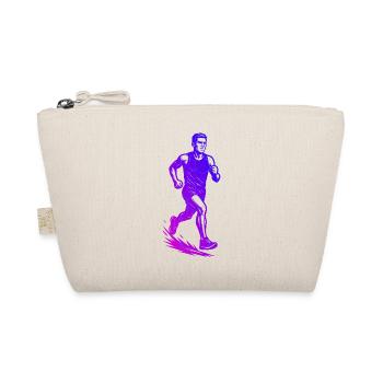 Fresh running motif for races - Organic Pouch - nature - Front